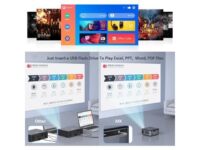 FLZEN MX 1080P Projector with Carry Bag 7500 Lumen