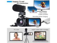 Camcorder Vlogging Camera for YouTube Ultra HD 4K 48MP with Microphone