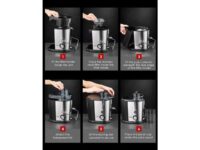 AICOOK Juicer Wide Mouth Juice Extractor Juicer Machines BPA Free