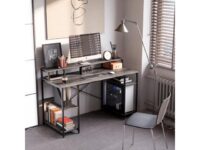 Bestier Gaming Desk with Monitor Shelf 55 inches