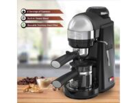 Brentwood 800 Watt Cappuccino Brewer and Espresso Maker Black