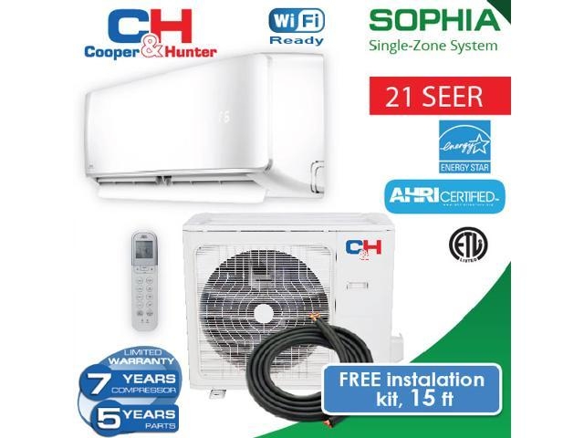 C&H 12,000 BTU 230v Ductless Mini Split Wall Mount Air Conditioner