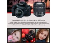 Canon EOS 2000D (Rebel t7) DSLR Camera EF-S 18-55 mm f/3.5-5.6 IS III Lens