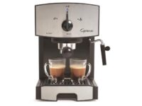 CAPRESSO 117.05 Black/Silver Dual Drip 42 oz. Espresso Machine
