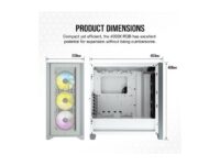 Corsair iCUE 4000X RGB White Steel