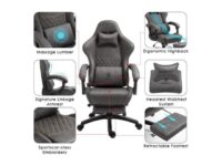Dowinx Gaming Chair with Massage Lumbar Support Vantage Style PU