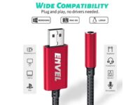 ENVEL Headset Adapter 3.5mm Female to USB Male