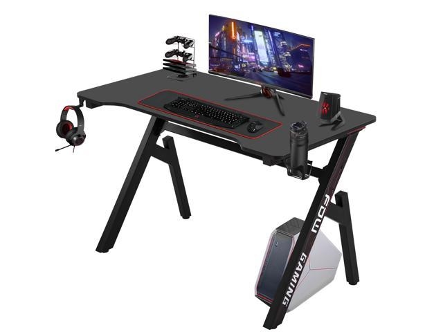 Gaming Computer Desk 45.2″x 23.4″ Extra Large Modern Ergonomic Black
