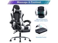 GTPLAYER Gaming Chair with Footrest and Lumbar Support