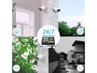 Hiseeu All-in-one with 8CH 10.1″ 1296P Monitor Wireless Security Camera System