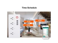 Intelligent Smart Plug WiFi Sockets Power Strip Outlet 4 Outlets + 4 USB Ports