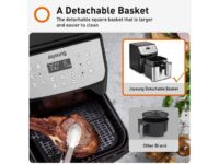 JOYOUNG Air Fryer 5.8QT Detachable Double Basket Air Fryers 1700W