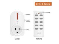 JTD 5 Pack Remote Control Outlet Switch