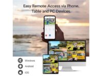 Kittyhok Outdoor Security Camera with 12 Inch LCD Monitor