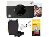 kodak printomatic instant camera black basic bundle