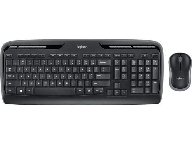 Logitech MK320 2.4 GHz Wireless Keyboard and Mouse Combo Black