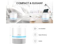 MOOKA Air Purifier for Home 3-in-1 True HEPA Filter for Bedroom and Office