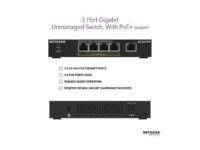 NETGEAR GS305PP-100NAS Unmanaged 5-port Gigabit Ethernet PoE+