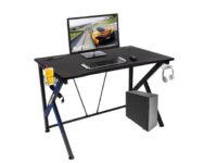Polar Aurora K-Shaped Gaming Desk 45.1″ W x 28.6″ D