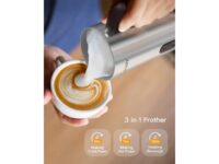 Sboly Single Serve Coffee Maker & Milk Frother Cappuccino Machine and Latte Maker Bundle
