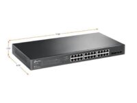 TP-Link JetStream 28-Port Gigabit Smart Switch with 24-Port PoE+