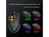 TROPRO RGB Gaming Mouse 6400 dpi 7 Programmable Buttons Wired