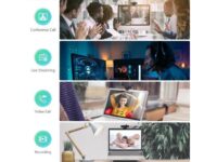 TROPRO Tw8 Webcam with Microphone 1080P Full HD
