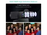 TROPRO Tw8 Webcam with Microphone 1080P Full HD