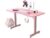 Vitesse Pink Gaming Desk 40 Inch Kawaii