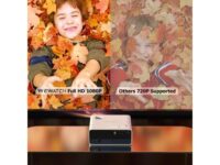 WEWATCH Video Projector with 5G WiFi and Bluetooth 300” Full HD 1080P Supported 4K